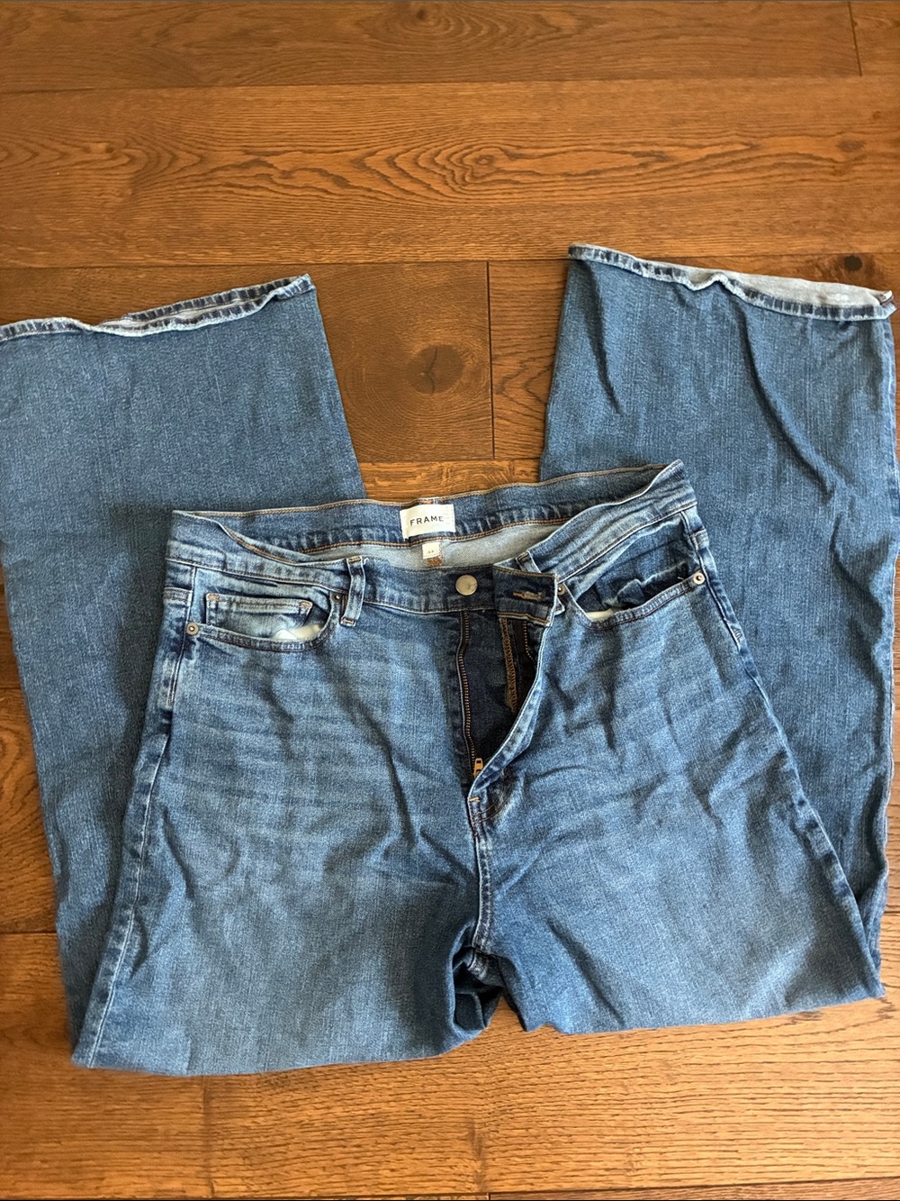 Frame Denim Women's Light Blue Wide-leg Jeans